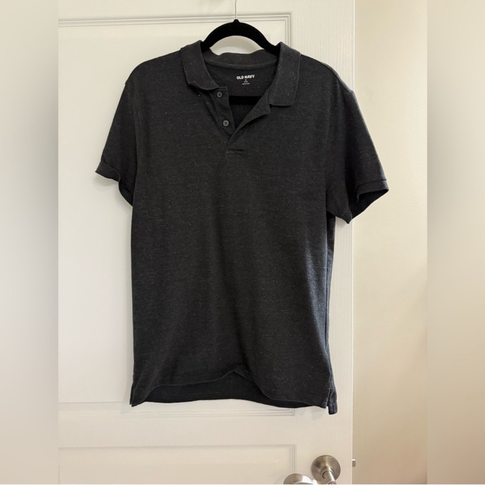 Old Navy Men's Charcoal Polo Shirt
